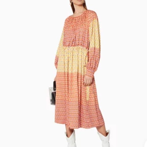 Stine Goya Pink Multi-Coloured Daisy-Print Ophelia size small